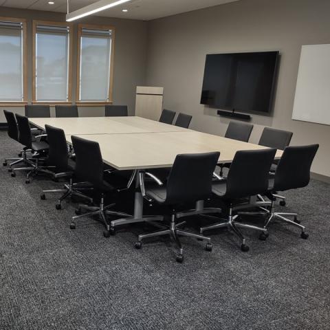 Conference room with chairs and tables
