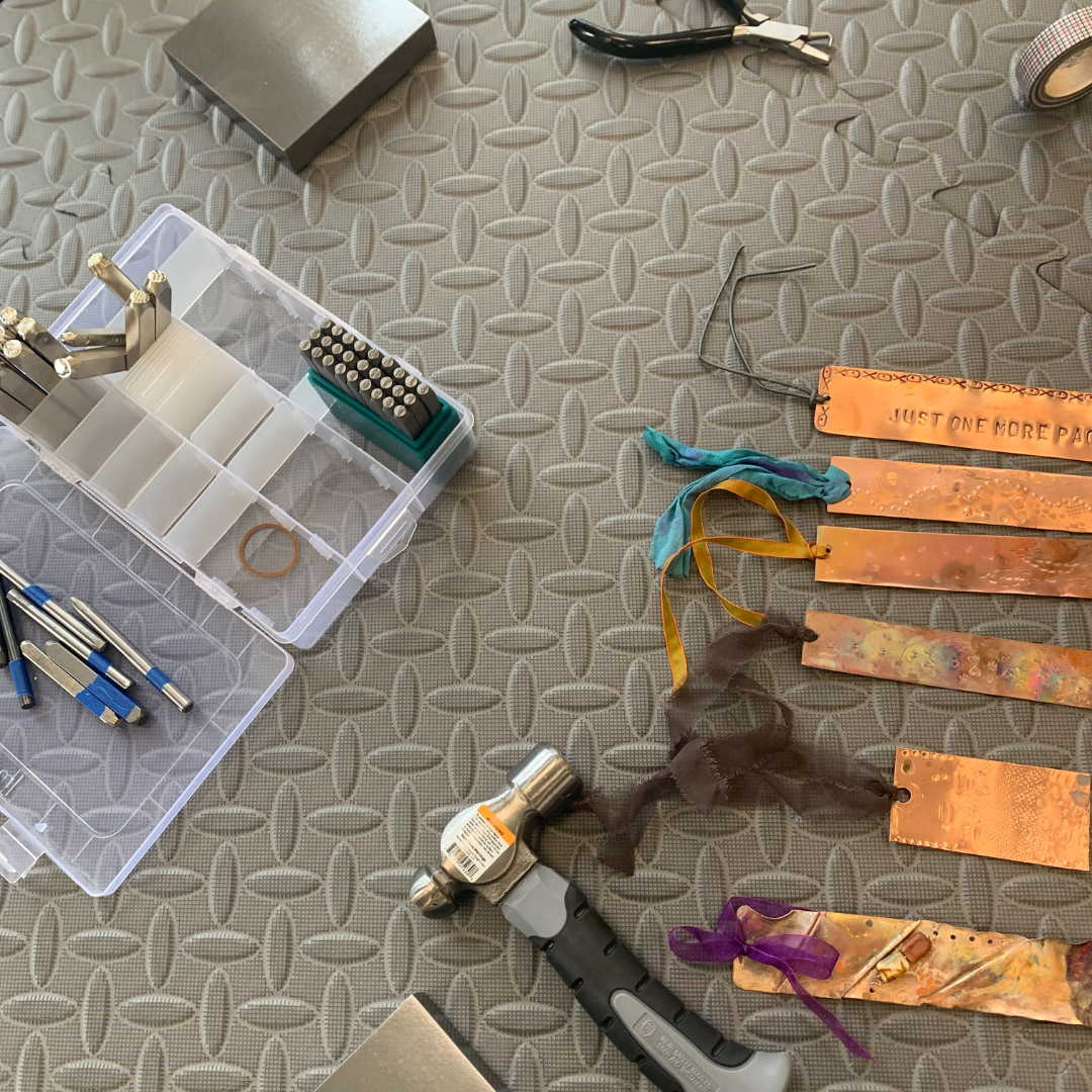 metalsmithing tools and projects
